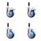 Service Caster 4 Inch 316SS Blue Poly Swivel 7/8 Inch Expanding Stem Caster Lock Brake, 2PK SS316TTLEX20S414-PPUB-BLUE-2-S-2-78 - alternate 1